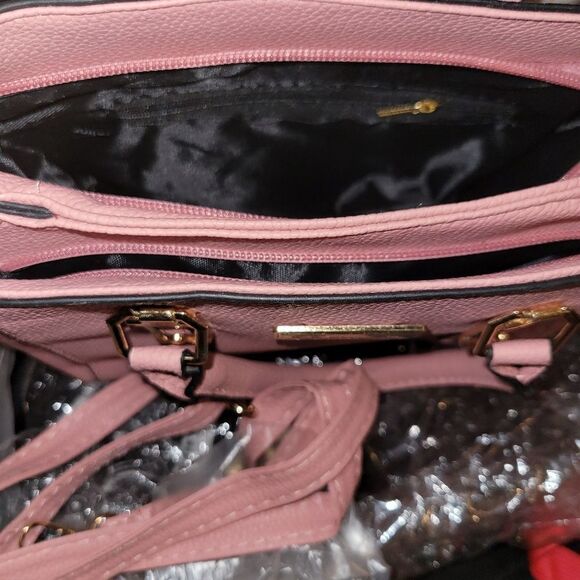 Yrendy elegant Pink zip tote w adjustable on off shoulder strap - Picture 3 of 5